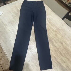 Lululemon Women's Work Pants Navy Blue Size 4 Straight Leg.  Pockets. Clean!